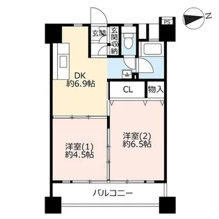 UR川口芝園【8階】の間取り