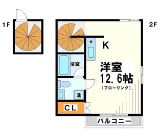 ツインコート【2階】の間取り