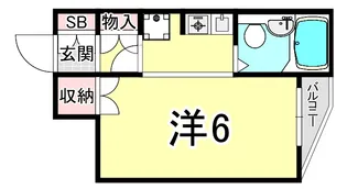 エレガンシア千鳥が丘【2階】の間取り