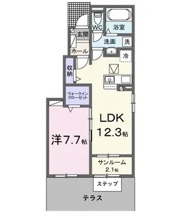 アイガー【1階】の間取り