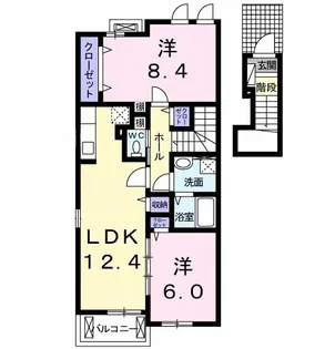 グロリアス ホームII【2階】の間取り