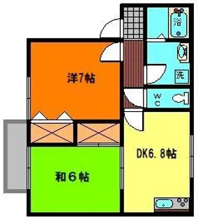 セジュールウィズA【1階】の間取り