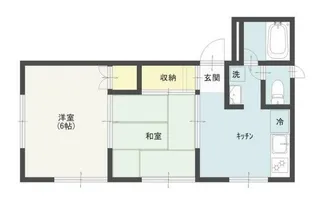 メゾンマツモト【2階】の間取り