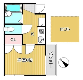 クレストII【2階】の間取り
