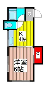 蕨ハイム【1階】の間取り