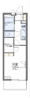 レオパレスBig ハロー【1階】の間取り