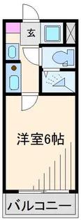綱島ダイヤモンドパレス【4階】の間取り