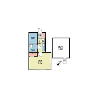 Luce千歳烏山【1階】の間取り