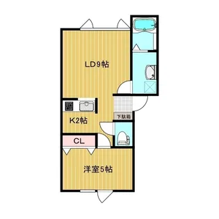 ウエストコート【2階】の間取り