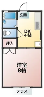 浜尾ハイツ【1階】の間取り