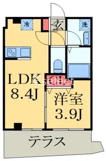 アウル【1階】の間取り