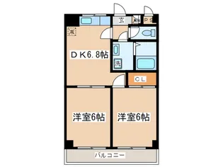 ジュネスパルク【1階】の間取り
