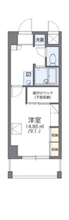 レオパレス三井田【9階】の間取り
