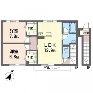 メゾン ココ【2階】の間取り