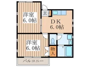 カルモ【2階】の間取り