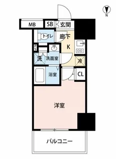 レジディア蒲田IV【3階】の間取り
