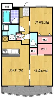 マリンコート本郷【2階】の間取り