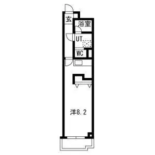 ミレニアム八田【2階】の間取り