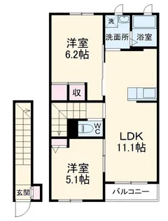 ポラリスA【2階】の間取り