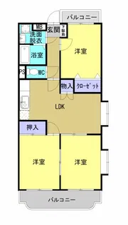 エクセルムラカミ【1階】の間取り