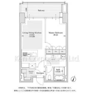 東京ガーデンテラス紀尾井町 紀尾井レジデンス【3階】の間取り