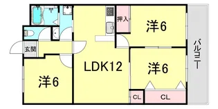 ハイムアゼーリア【5階】の間取り