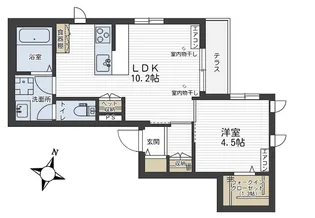 ベルハイム 浦和【3階】の間取り