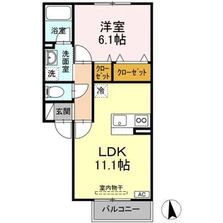 シェーン レジット【2階】の間取り