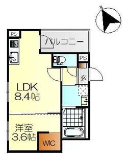 MOVE広本町SOUTH【2階】の間取り