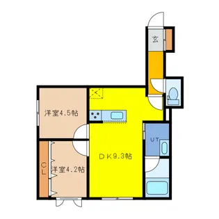 フリージア春日【3階】の間取り