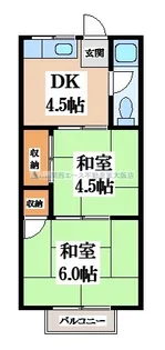 長池パンションC棟【2階】の間取り