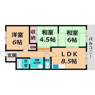 センチュリー壱番館【1階】の間取り