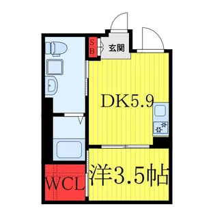 ヒルズコート千歳烏山【2階】の間取り