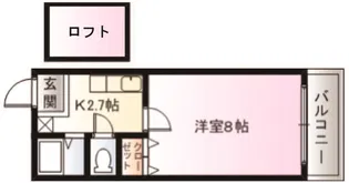 WEST WING【2階】の間取り