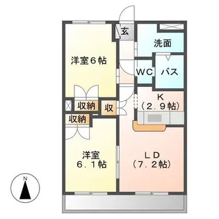 KING’S COAT【2階】の間取り