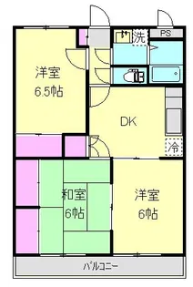 バルパレー大竹【2階】の間取り