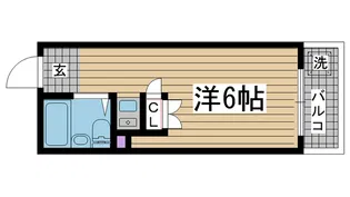 ネオダイキョー三宮【3階】の間取り