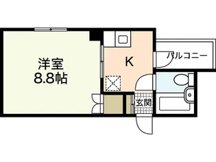 CRASSO桑田町【3階】の間取り