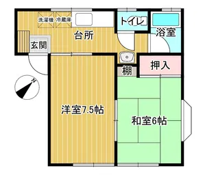 ニューキャピタル【1階】の間取り