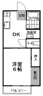 吉田ハイツ【2階】の間取り
