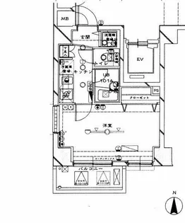ブライズ東新宿【5階】の間取り