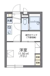 東京都国立市富士見台2【アパート】の間取り