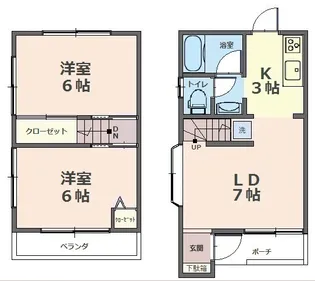 エーワハイツ 101号室【2階】の間取り