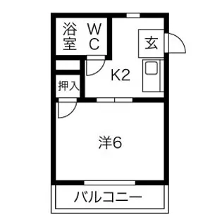 メゾン叶【2階】の間取り