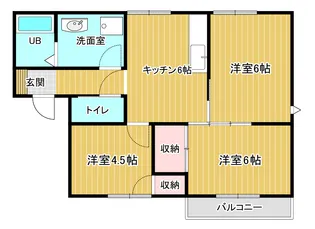 プラドール田代A【2階】の間取り
