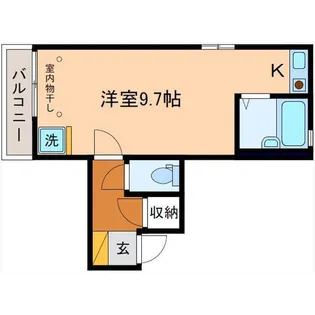 ロングバレーリバア【2階】の間取り