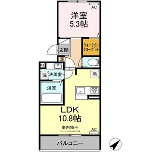 サンテ【1階】の間取り