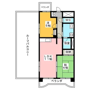 メゾンベレール【6階】の間取り