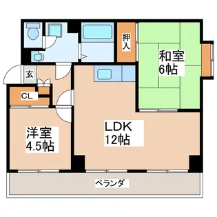 リブレ本荘【5階】の間取り