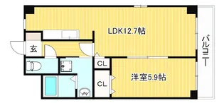 ベルヌーブ森神VI【3階】の間取り